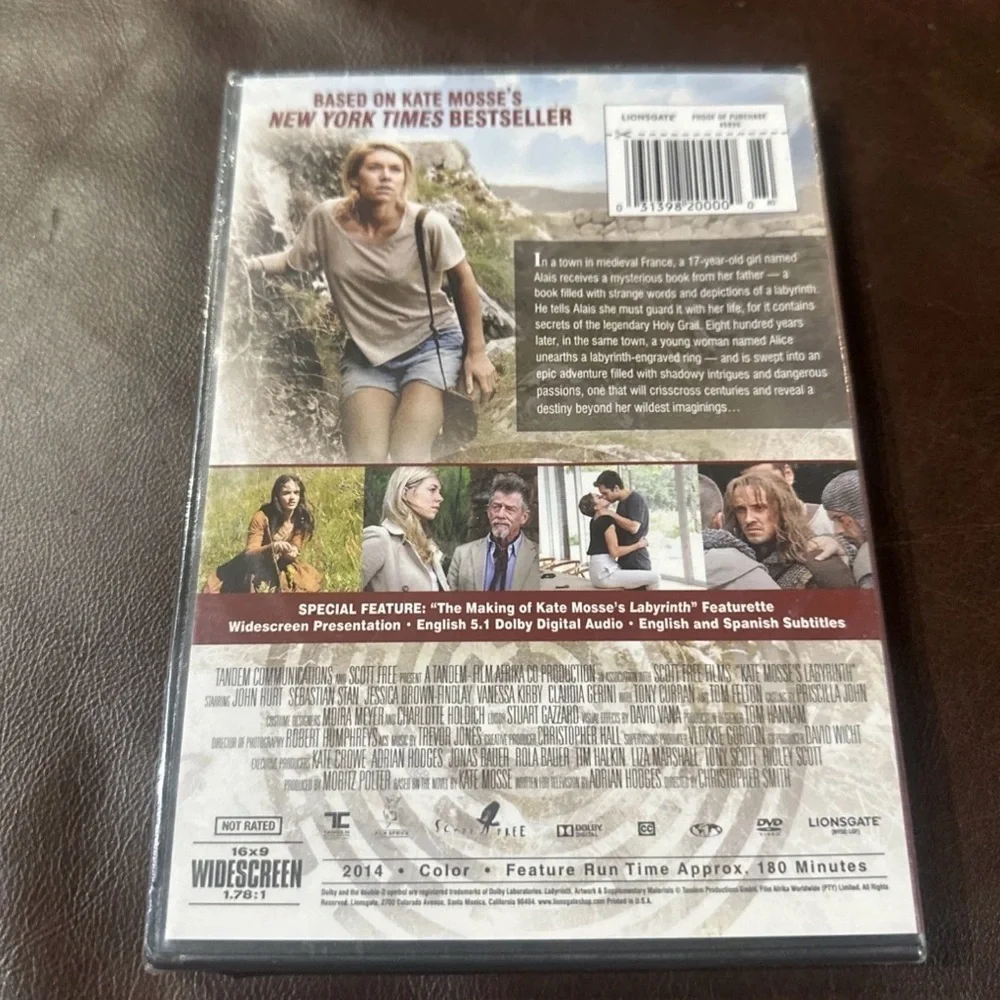Labyrinth Miniseries DVD, Janet Suzman, Sebastian Stan, Kate Mosse, John Lynch - Picture 2 of 4